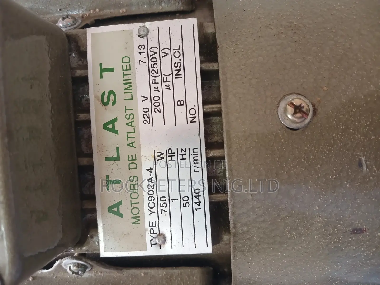 1hp Atlast Electric Motor