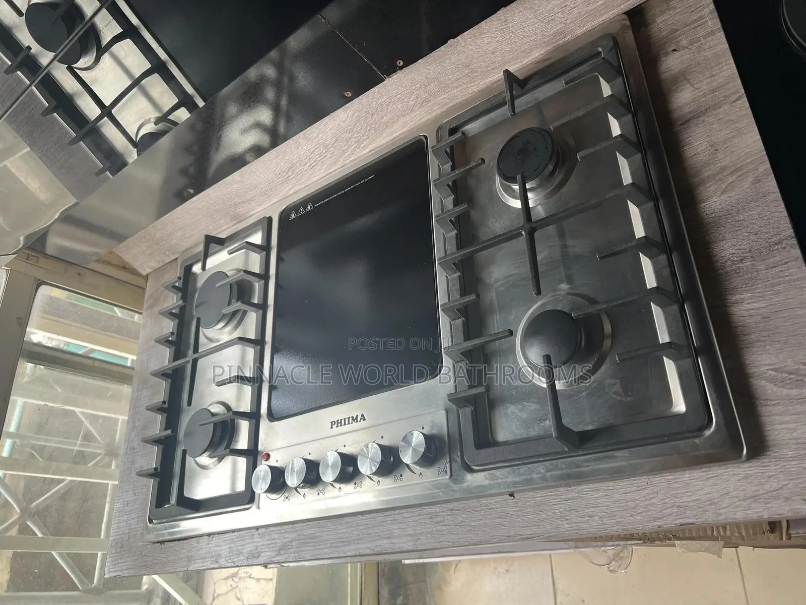 Phiima 90cm Anti Rusr 4 Gas1 Hot Plate Built in Gas Burner