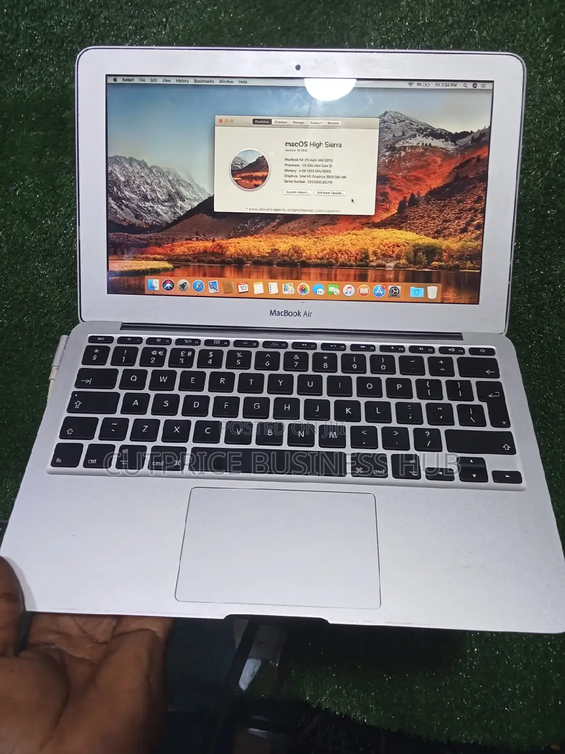 Laptop Apple MacBook Air 2011 4GB Intel Core I5 SSD 128GB