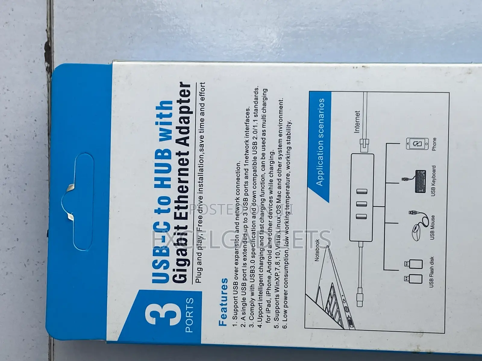 Mac USB C -Hub Ethernet Gigabit Lan