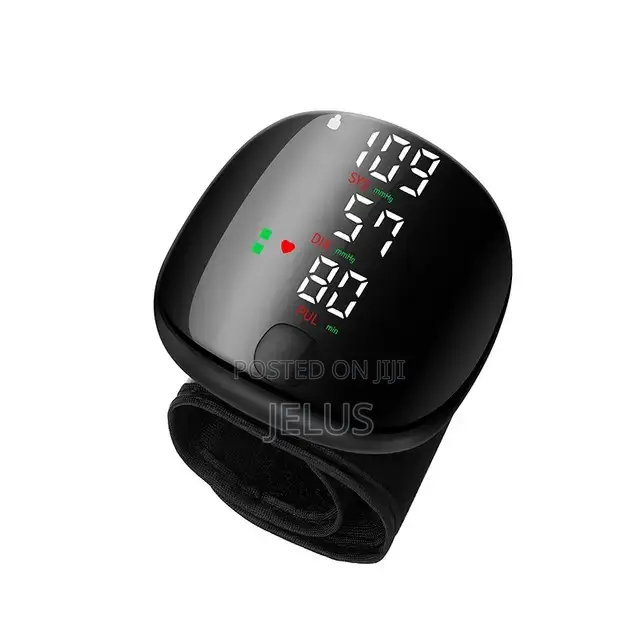 Wrist Blood Pressure Monitor Rechargeable With Voice