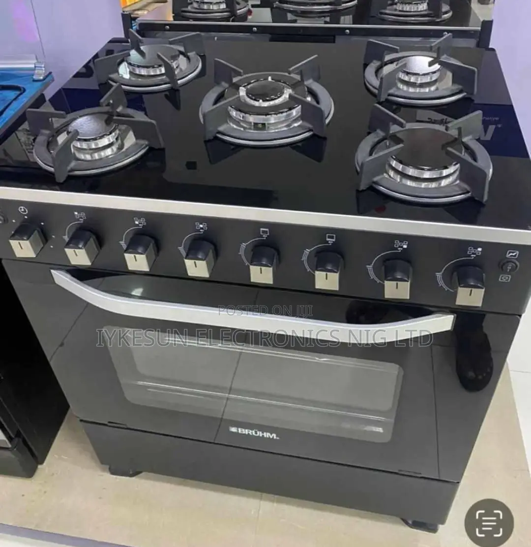 Original BRUHM Automatic Standing Gas Cooker 60x80cm 5 Gas