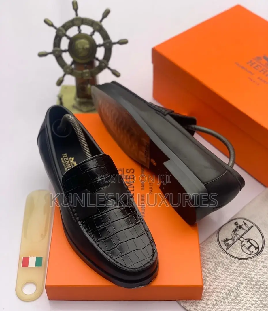 Original Hermes Men Casual Leather Shoe