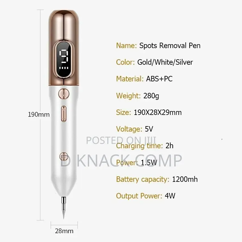 Rechargeable Plasma Laser for Removing Moles, Blackheads