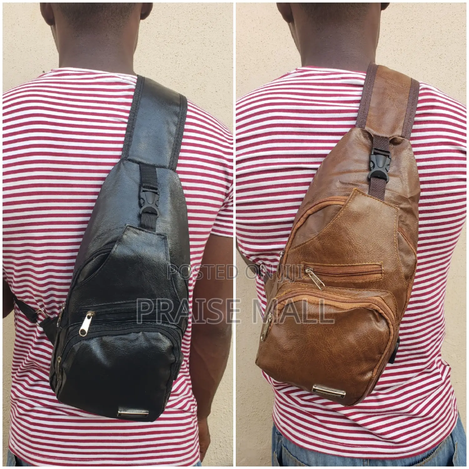 Crossbody Messenger/Chest Bag With USB Charging Port