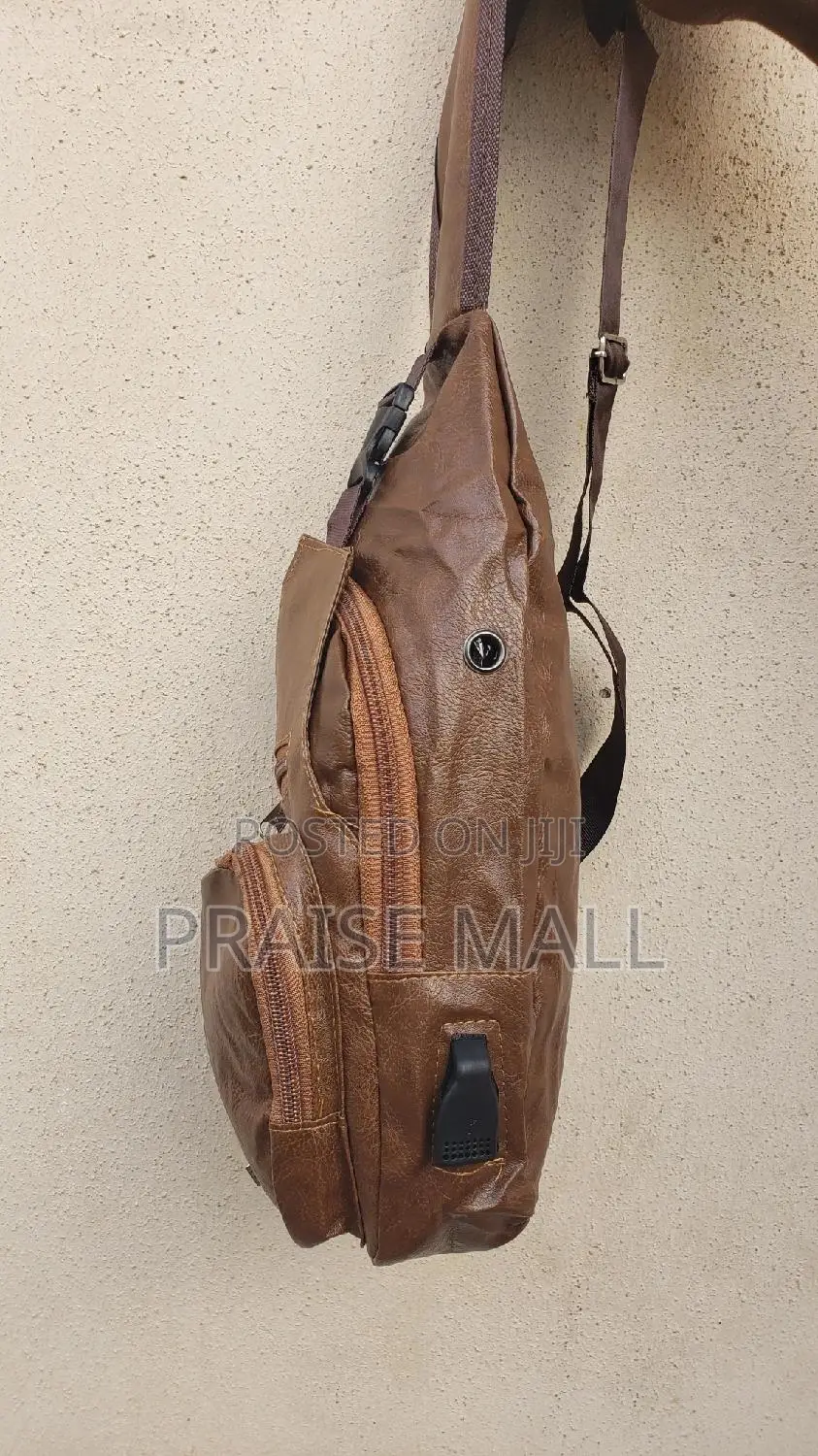 Crossbody Messenger/Chest Bag With USB Charging Port
