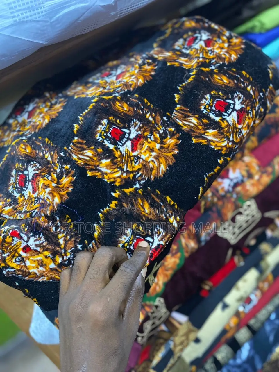 Isi Agu Igbo Crepe Traditional Material(Per Yards)