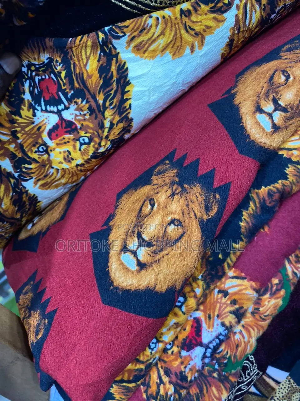 Isi Agu Igbo Crepe Traditional Material(Per Yards)