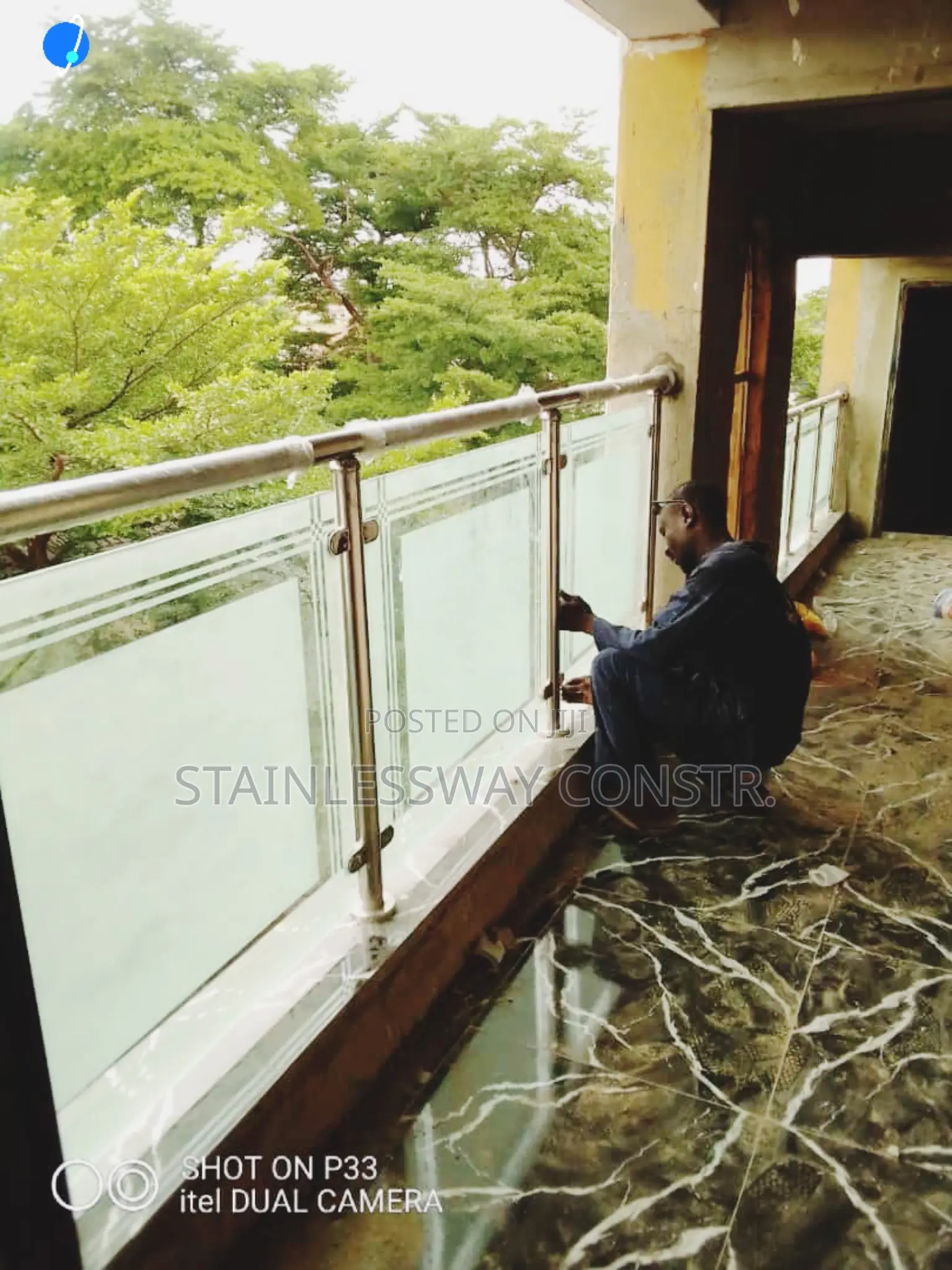 Stainless Frame Glass Railing Emp