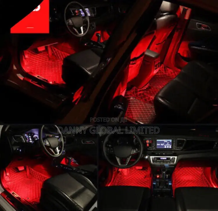 Universal Multi Colour Car Foot Mat Light