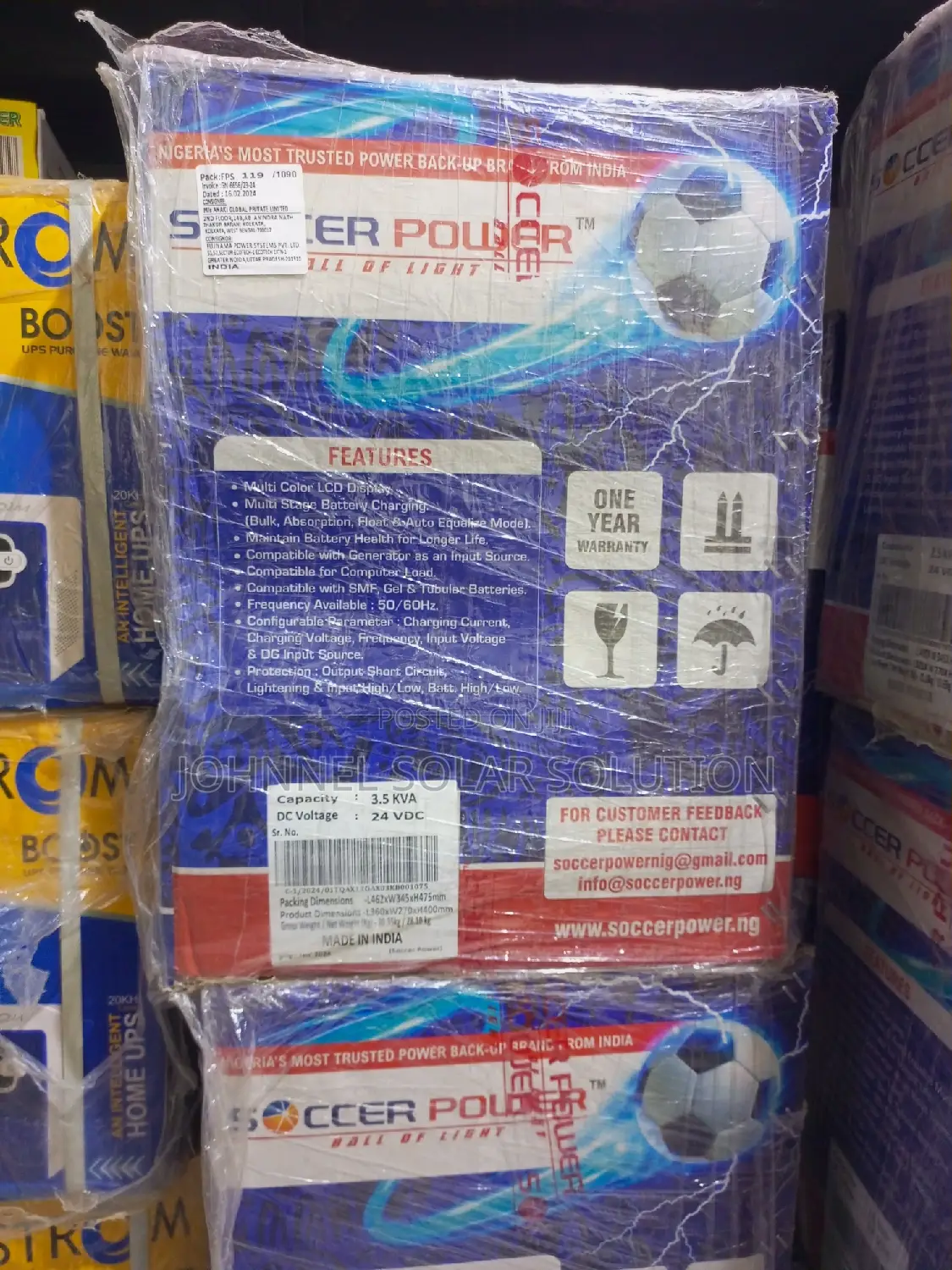 3.5kva 24V SOCCAR POWER Non-Hybrid Inverter