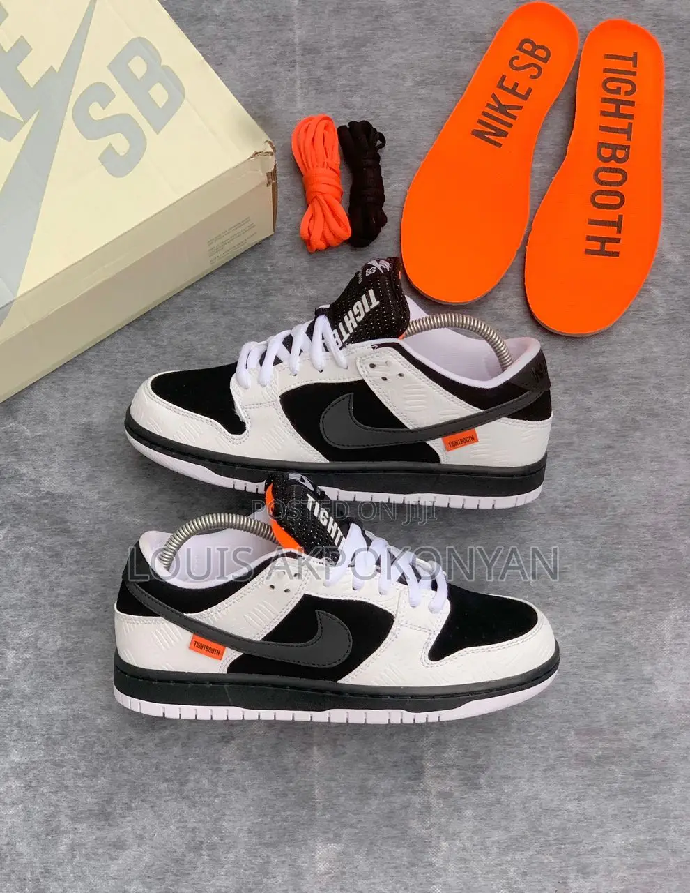 Tightboot X Nike Sb Dunk Low Black/White Sneakers