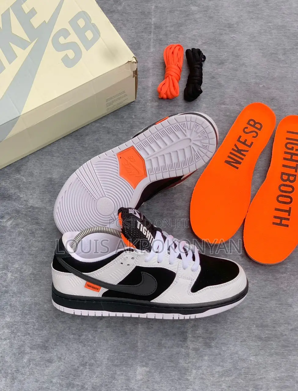 Tightboot X Nike Sb Dunk Low Black/White Sneakers