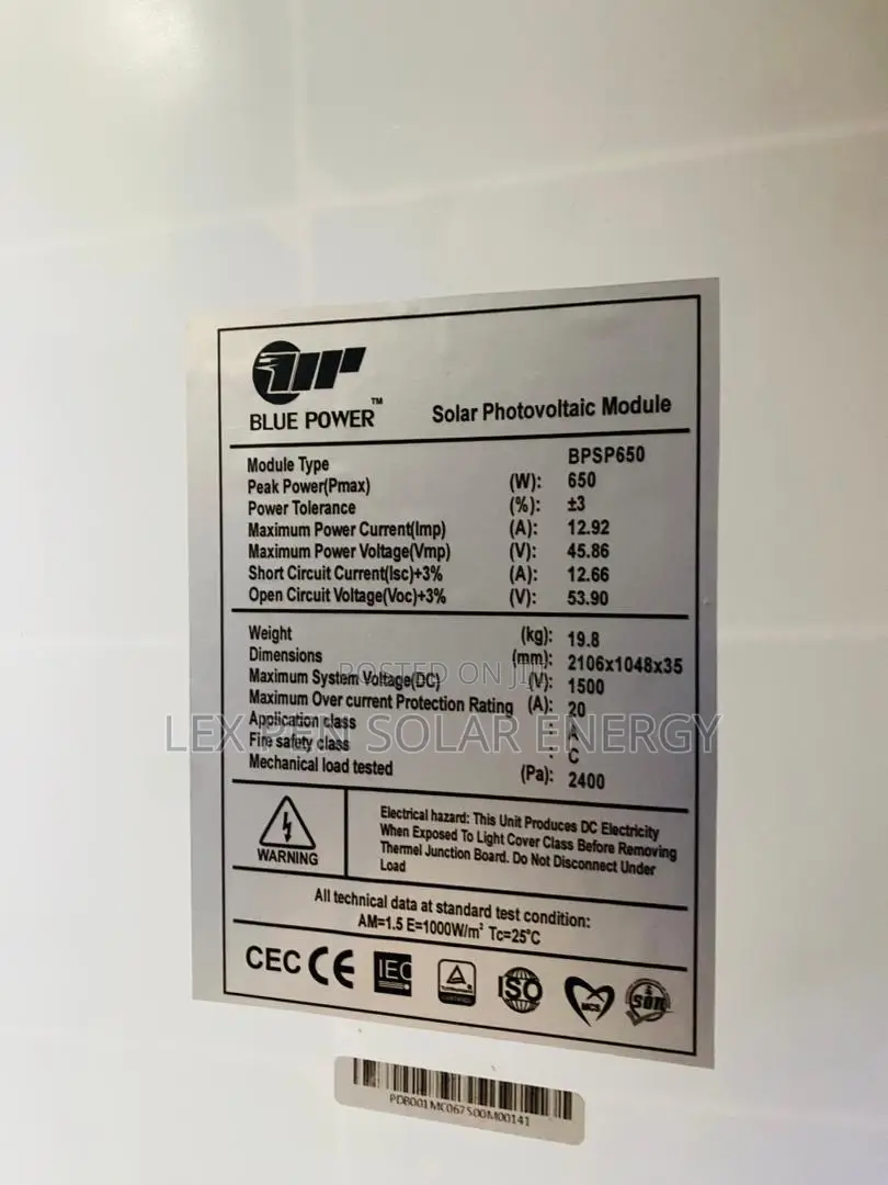 670watt Bule Power Network Solar Panel With 30 Year Warraty