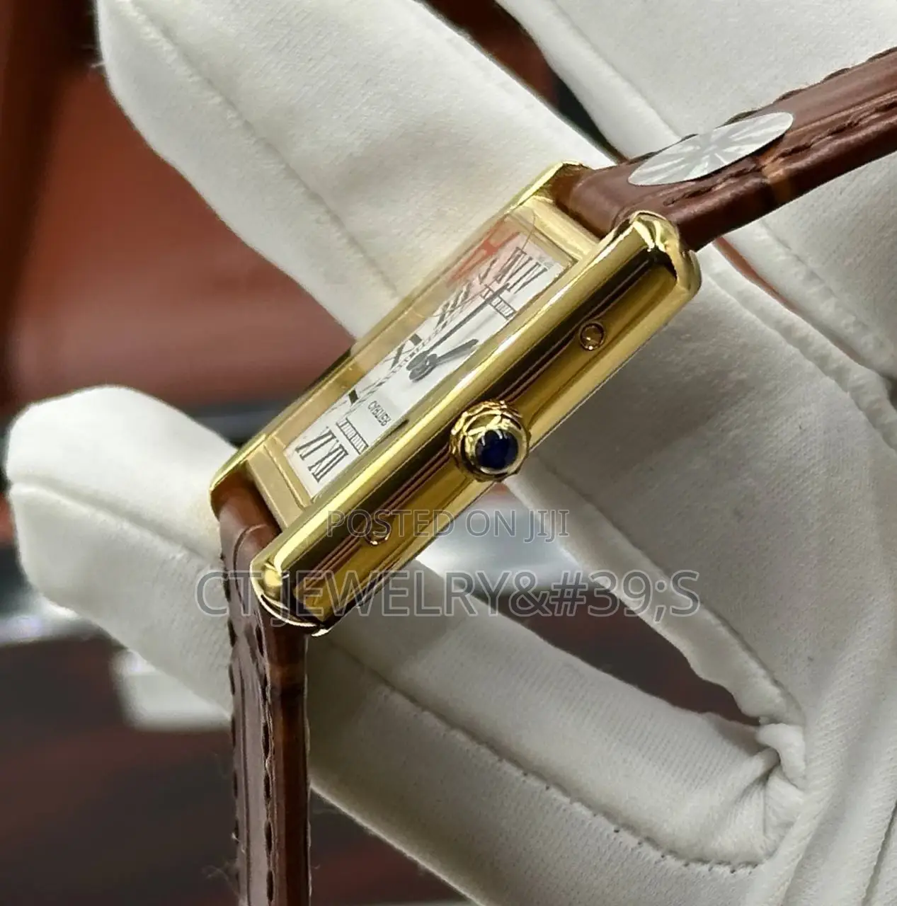 Nice Skinny Cartier Santos Wristwatch for Ladies
