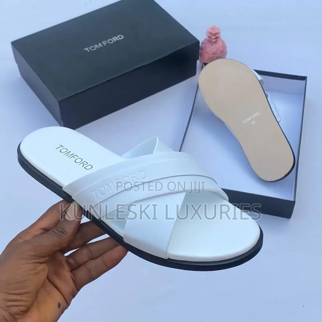 Original Tomford Men Leather Slippers Collections