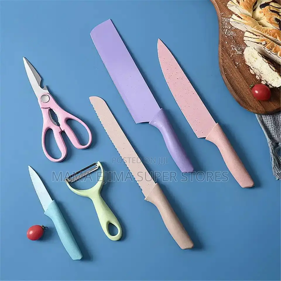 6pcs/Set Fruit Knife Set High Carbon Steel Cut Fru