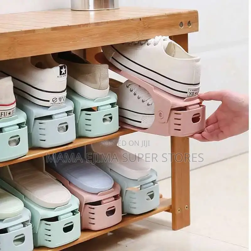 Adjustable Shoe Rack Organizer Shoe Slot Double-L