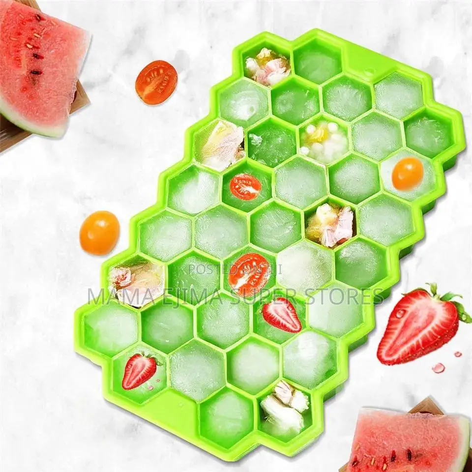 Ice Cube Tray Silicone Mold 37 Grid Honeycomb Shape Ice Cube