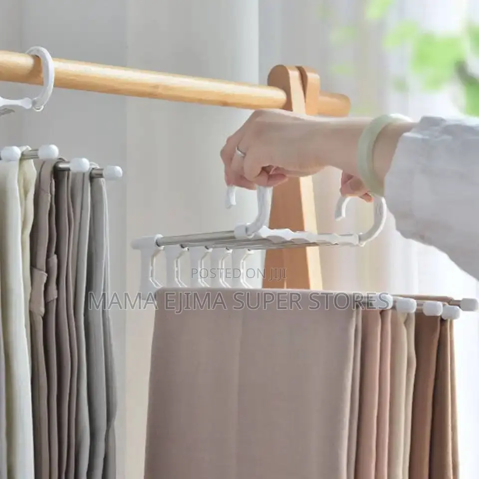 5 in 1 Magic Trouser Rack Hangers Stainless Steel Folding
