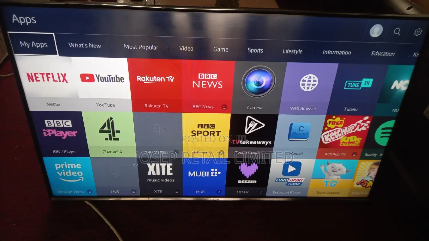 43inches Samsung Smart Tv Resolution Ultra Slim With Apps