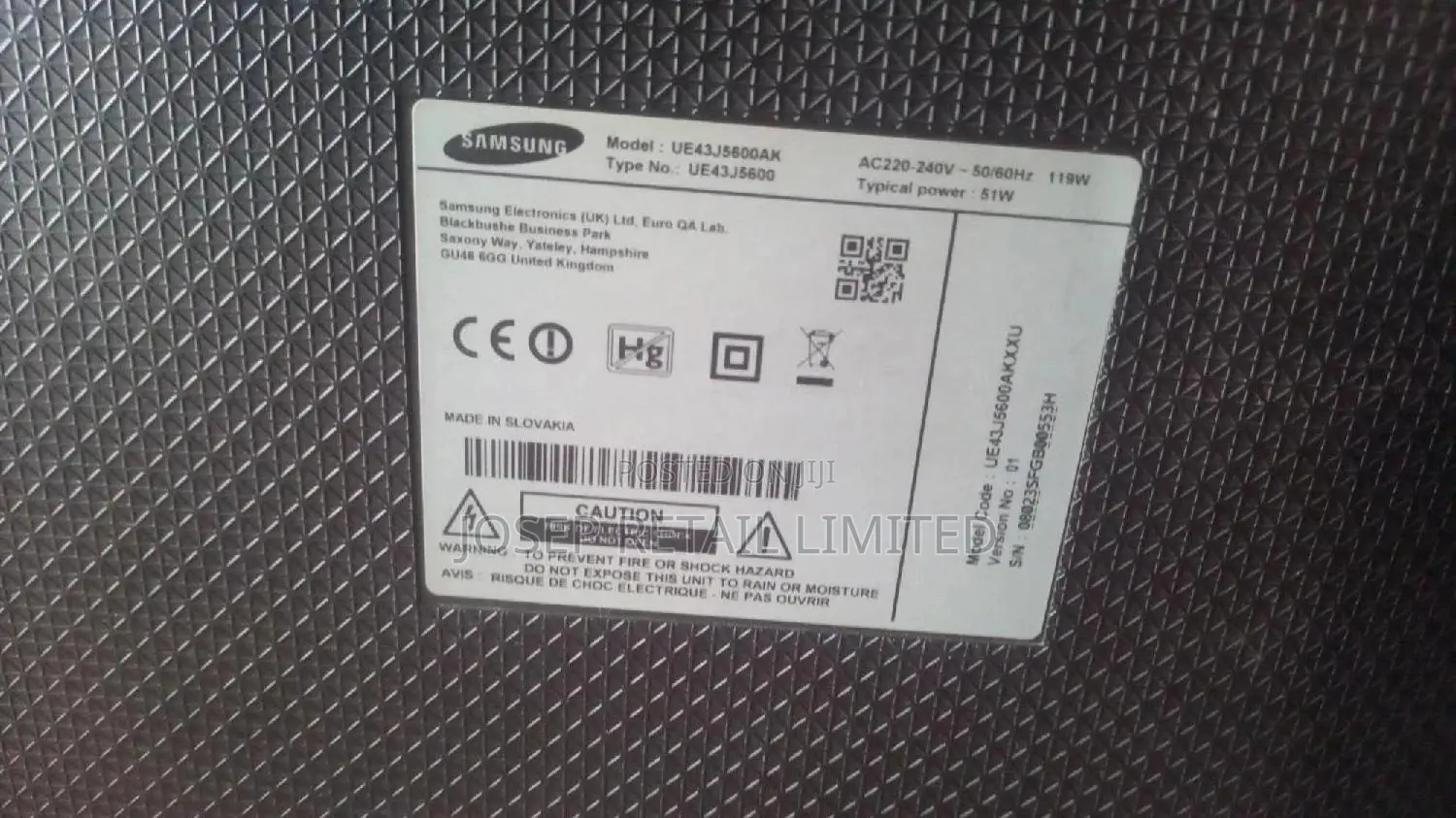 43inches Samsung Smart Tv Resolution Ultra Slim With Apps