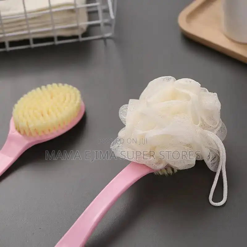 2 In 1 Back Bath Brush Body Exfoliating Scrubber Long Handle