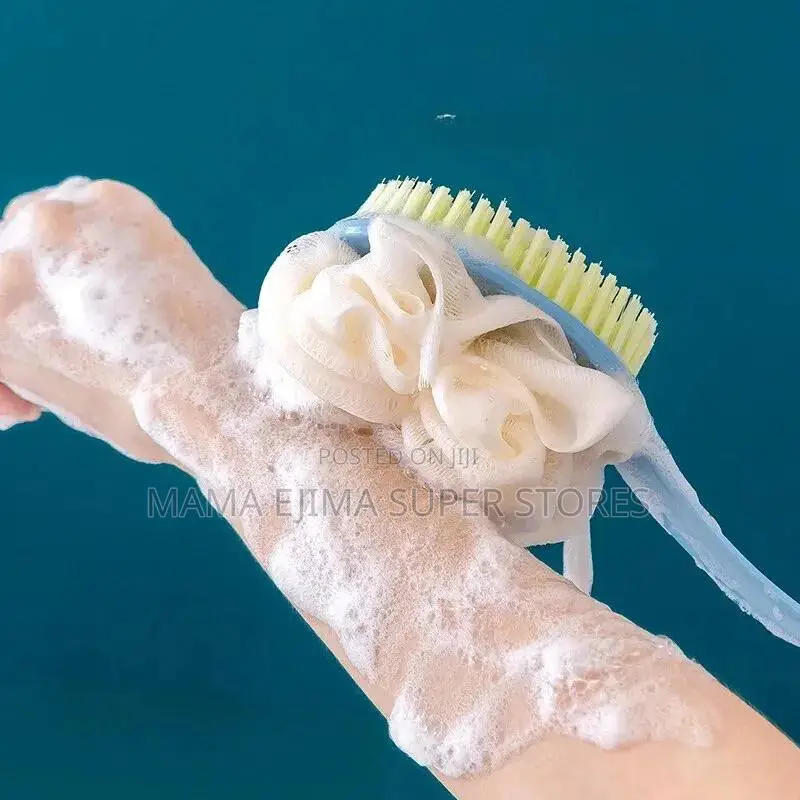 2 In 1 Back Bath Brush Body Exfoliating Scrubber Long Handle