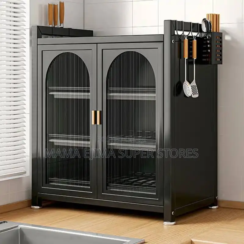 Display Modern Kitchen Cabinets Storage Shelf Cupboard Conso