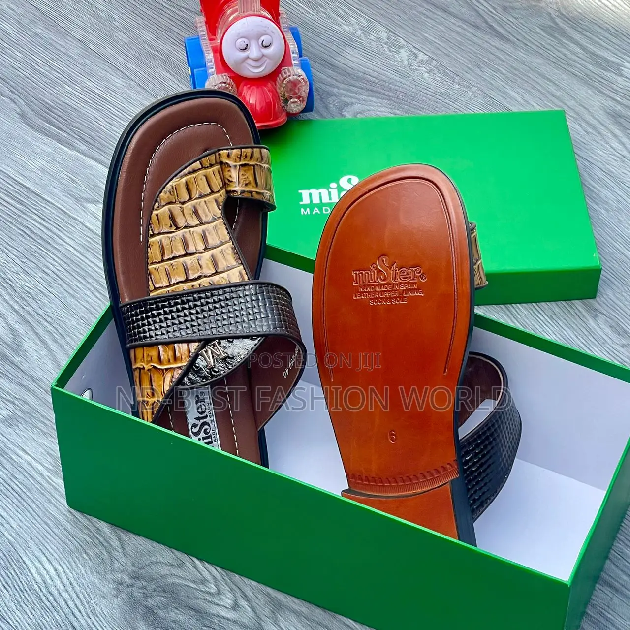 Pure Leather Mister Slippers