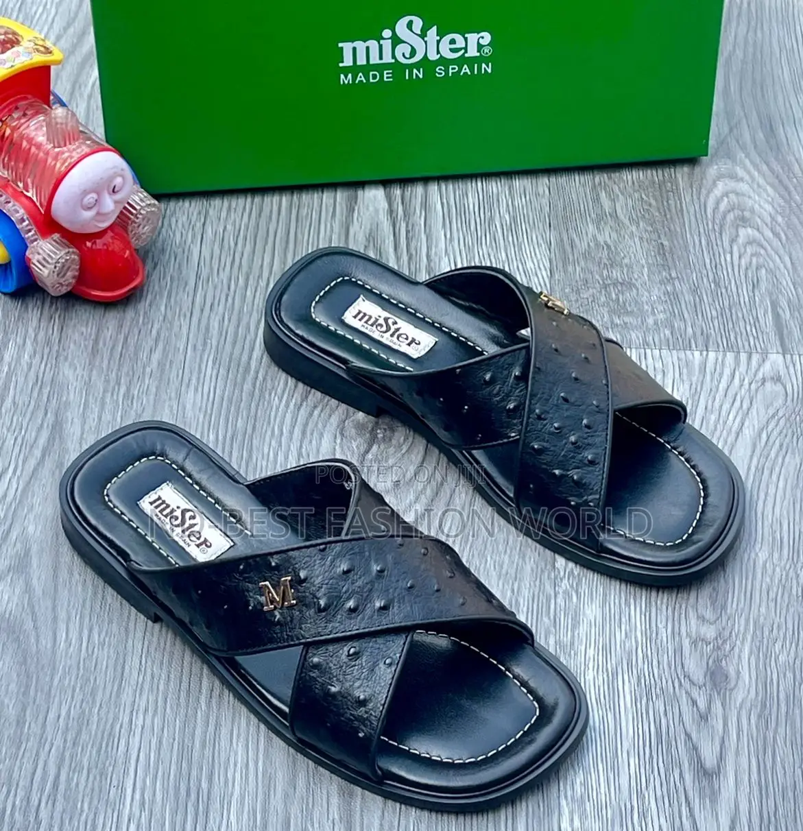 Pure Leather Mister Slippers