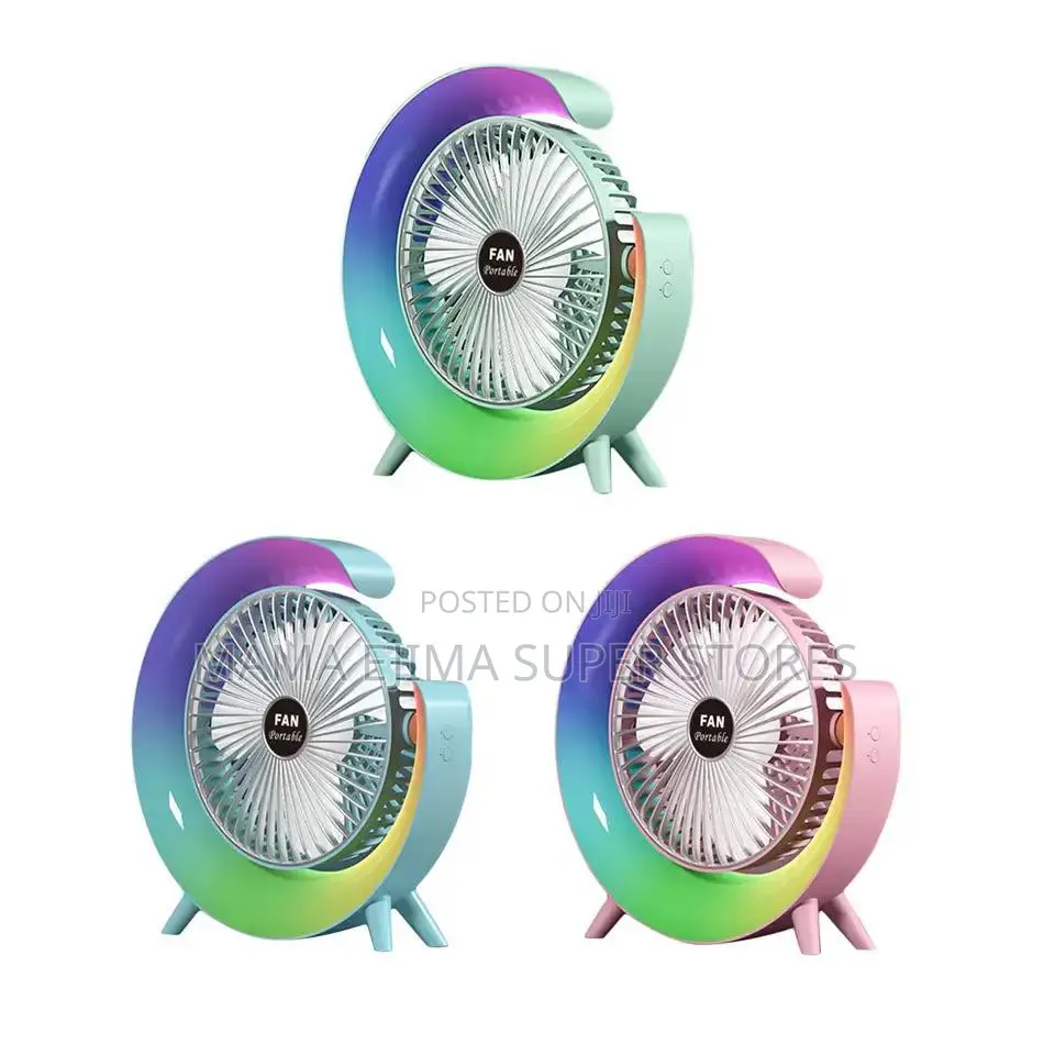Desktop Table Fan 180 Adjustable Tilt Personal Fan Desk USB