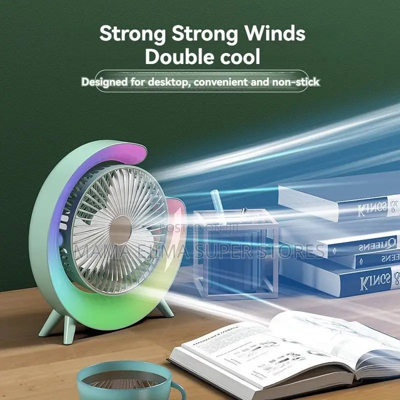 Desktop Table Fan 180 Adjustable Tilt Personal Fan Desk USB
