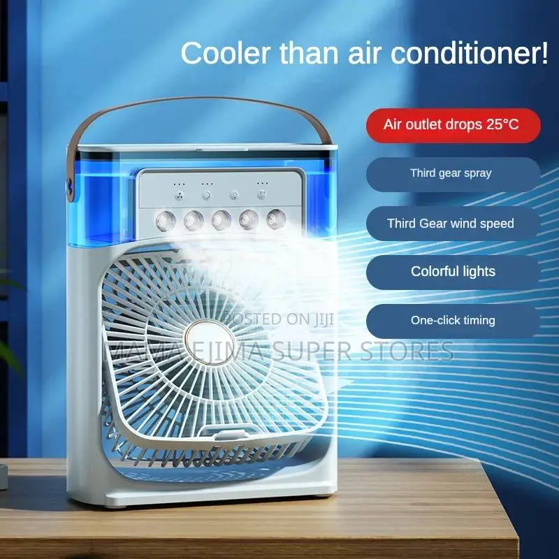 Portable Fan Air Conditioners USB Electric Fan LED Night Li