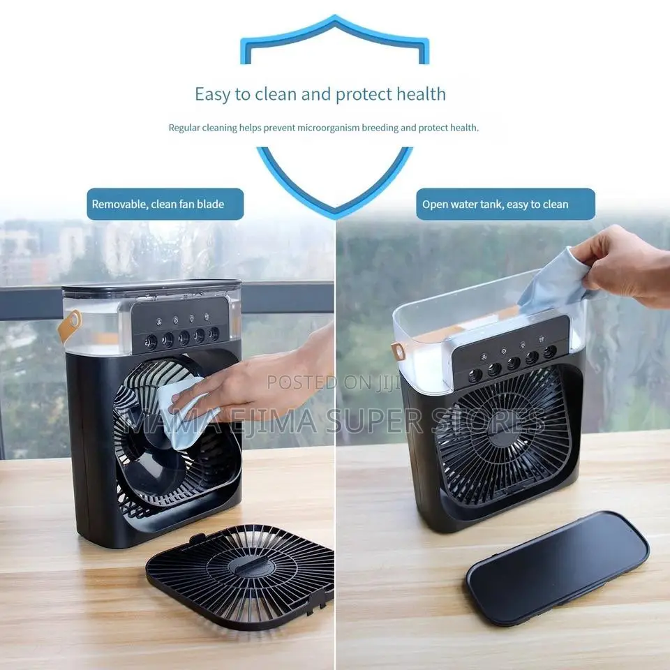 Portable Fan Air Conditioners USB Electric Fan LED Night Li