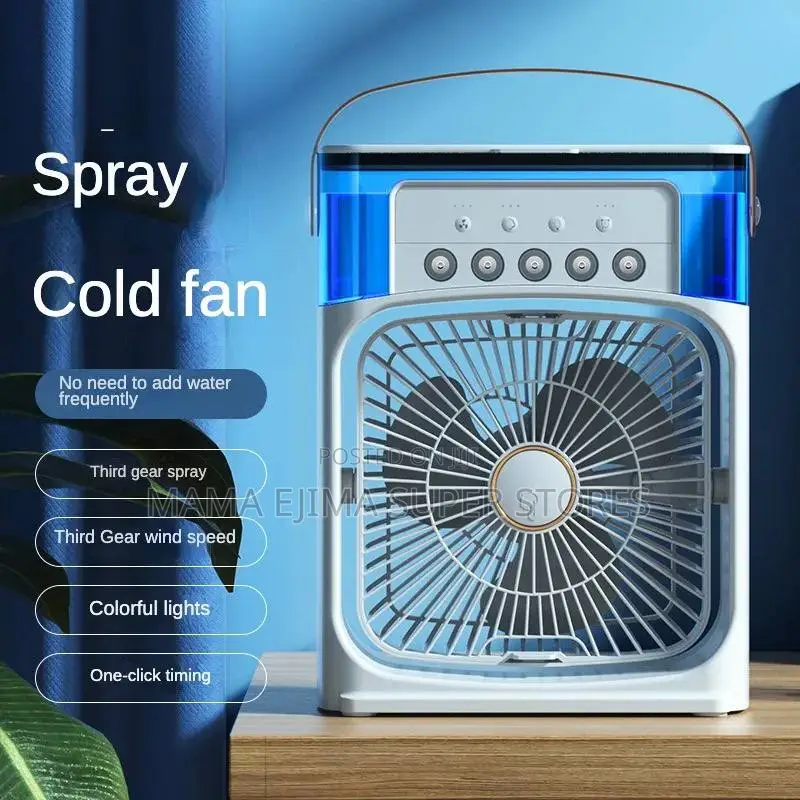 Portable Fan Air Conditioners USB Electric Fan LED Night Li