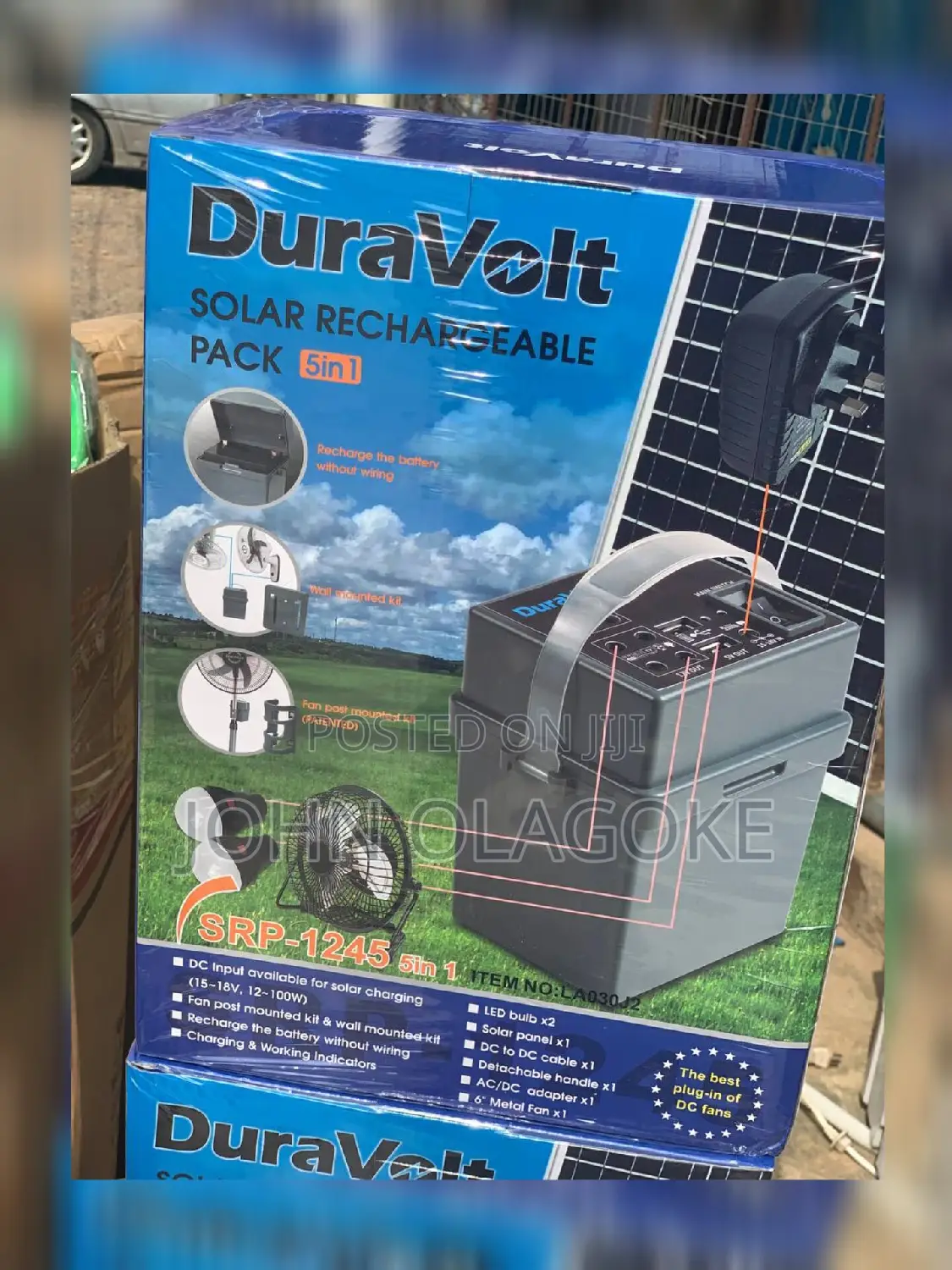 Duravolt 5 In1 Solar Rechargeable Power Pack