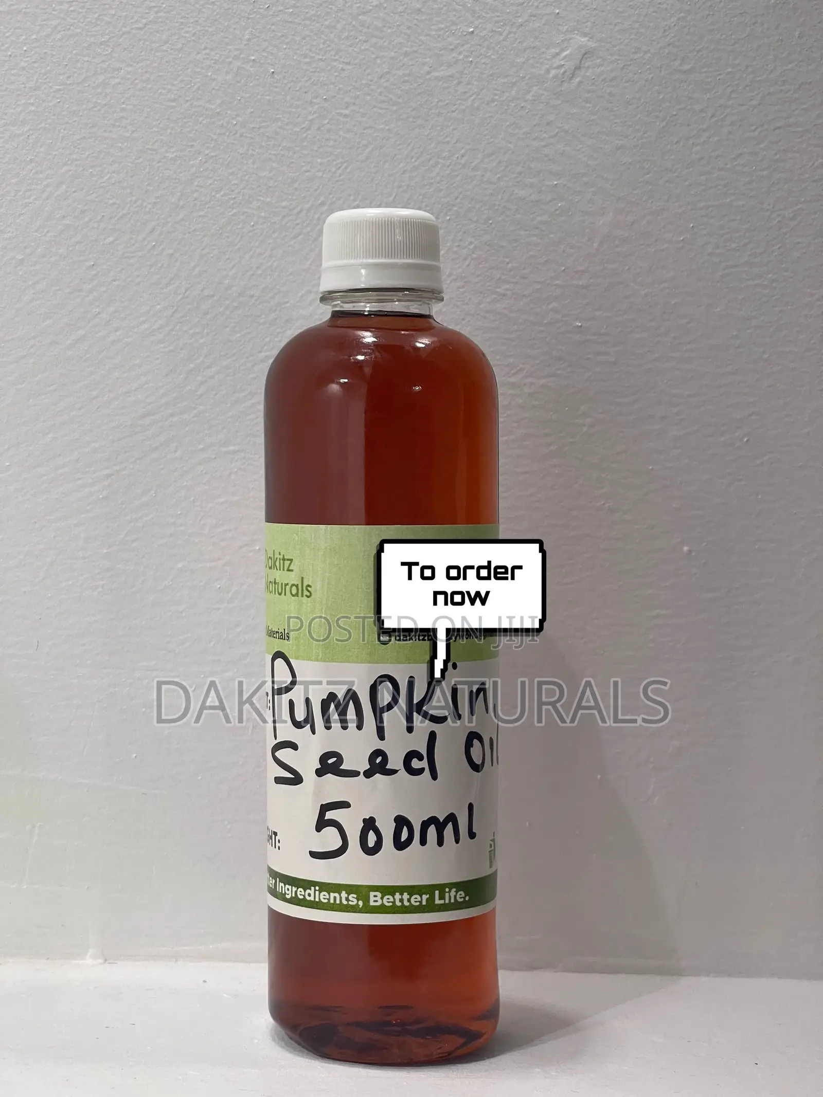 Pumpkin Seed Oil Extra Virgin (Coldpressed 500ml