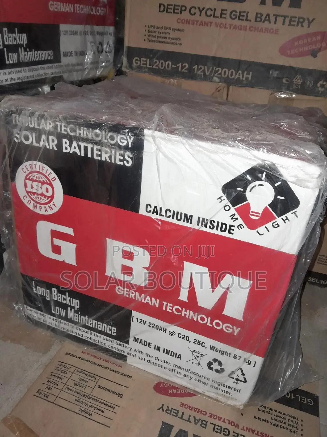220ah GBM Tubular Battery