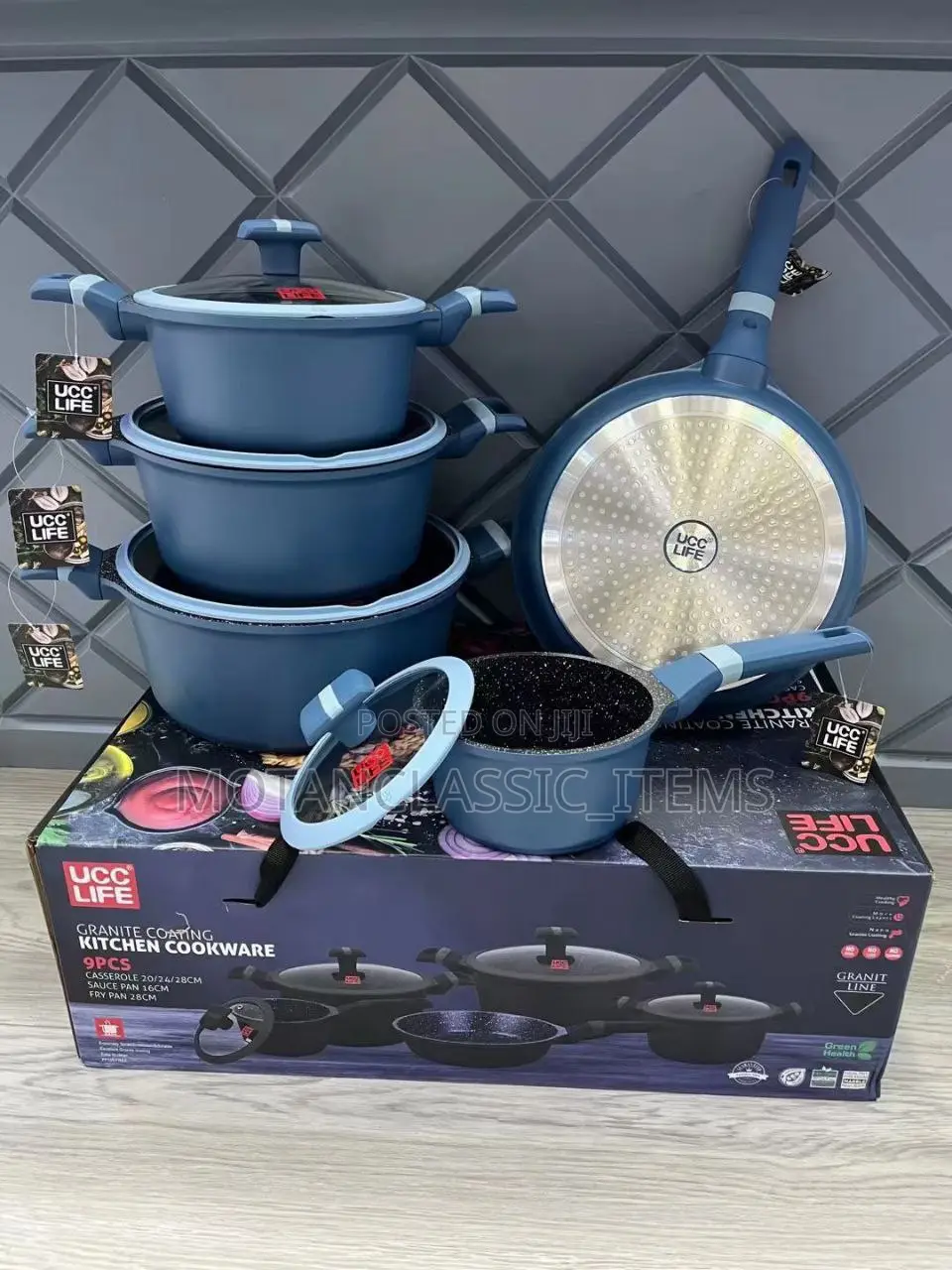 Quality Granite Non Stick Cookware/Pot Sets (10in1)