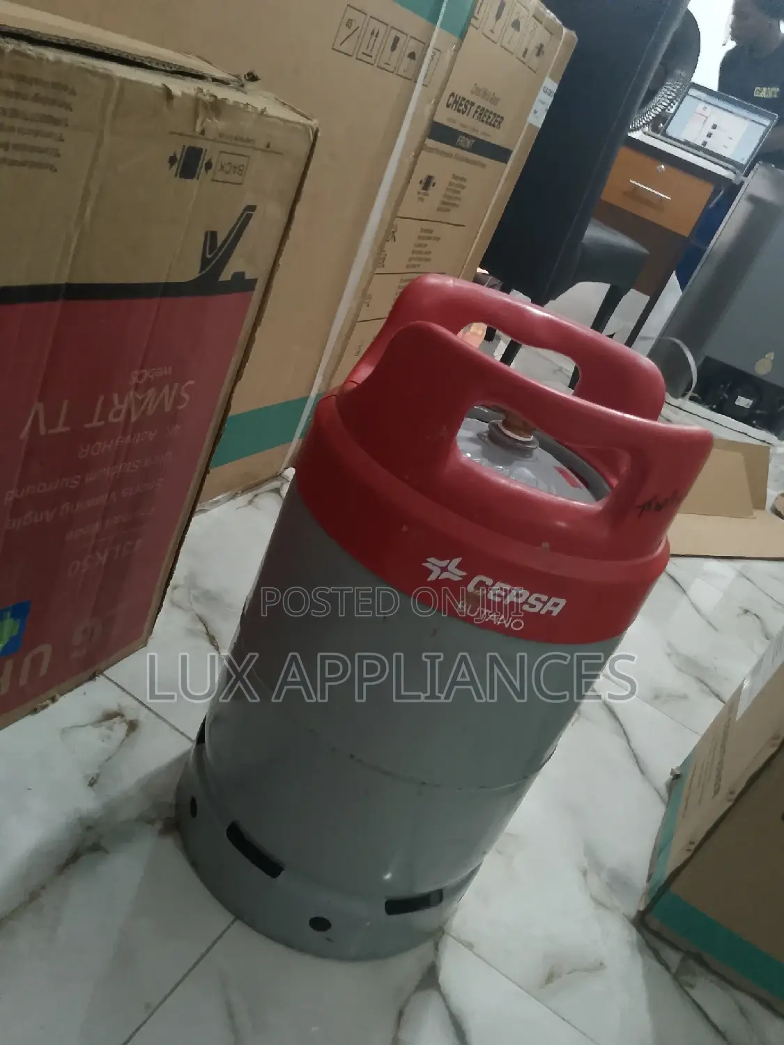 Brand New 12.5kg Cepsa Butano Durable Gas Cylinder