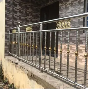 Twisted Pipe Design Handrails