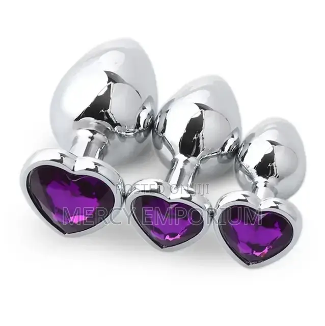 3 Pieces Set Stainless Steel Anal Butt Plug Sex Toy