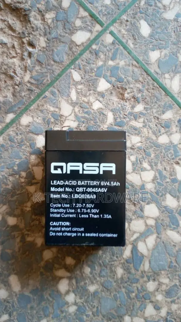 Qasa Rechargeable Fan Lead-acid Battery -qbt-0045a6v