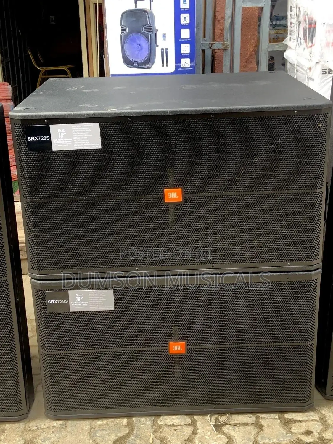 JBL Speaker Srx725, JBL Double Subwoofer Srx728