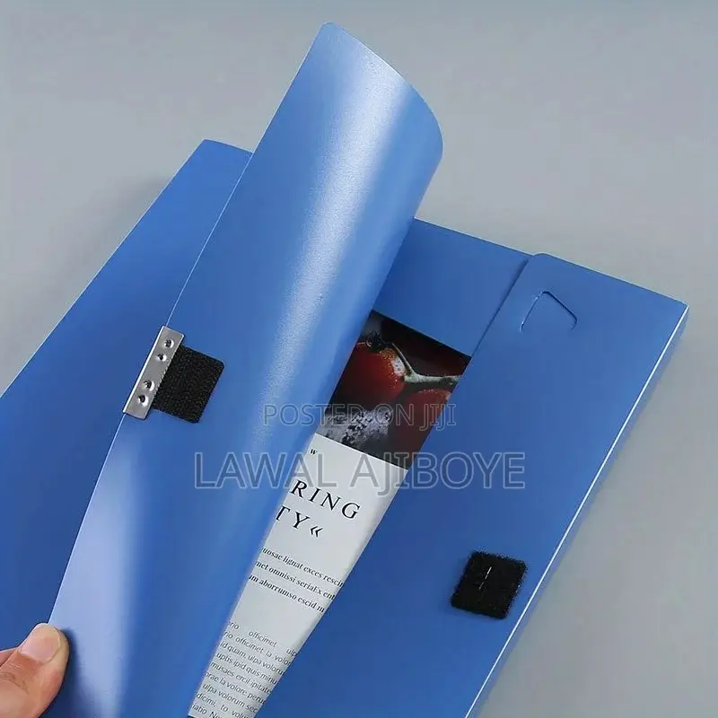 1pc A4 File Box Storage Bag Lightweight Business Organizer