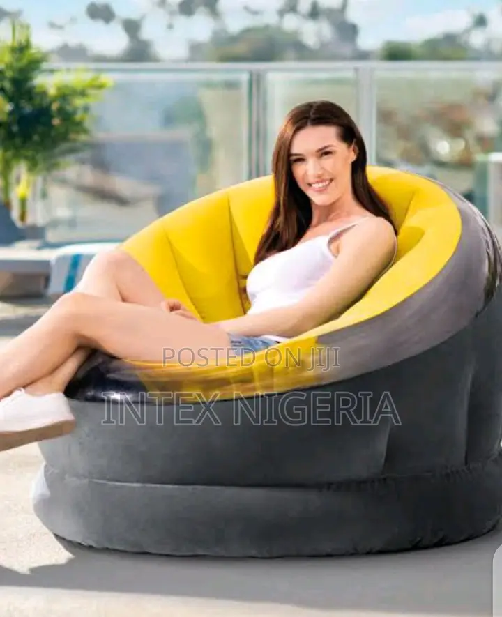 Intex Inflatable Empire Chair Inflatable Lounger - Yellow