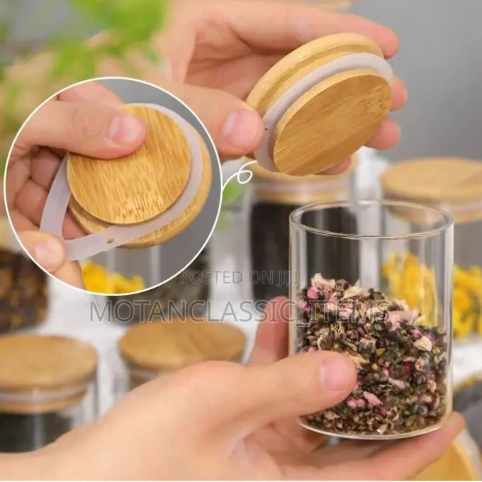 12 In 1 Spice Jars With Bamboo Lid Container Organizer