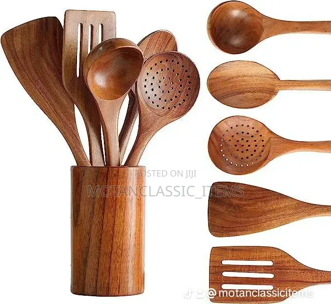 Quality/Original Wooden/Bamboo Set of Kitchen Spoons
