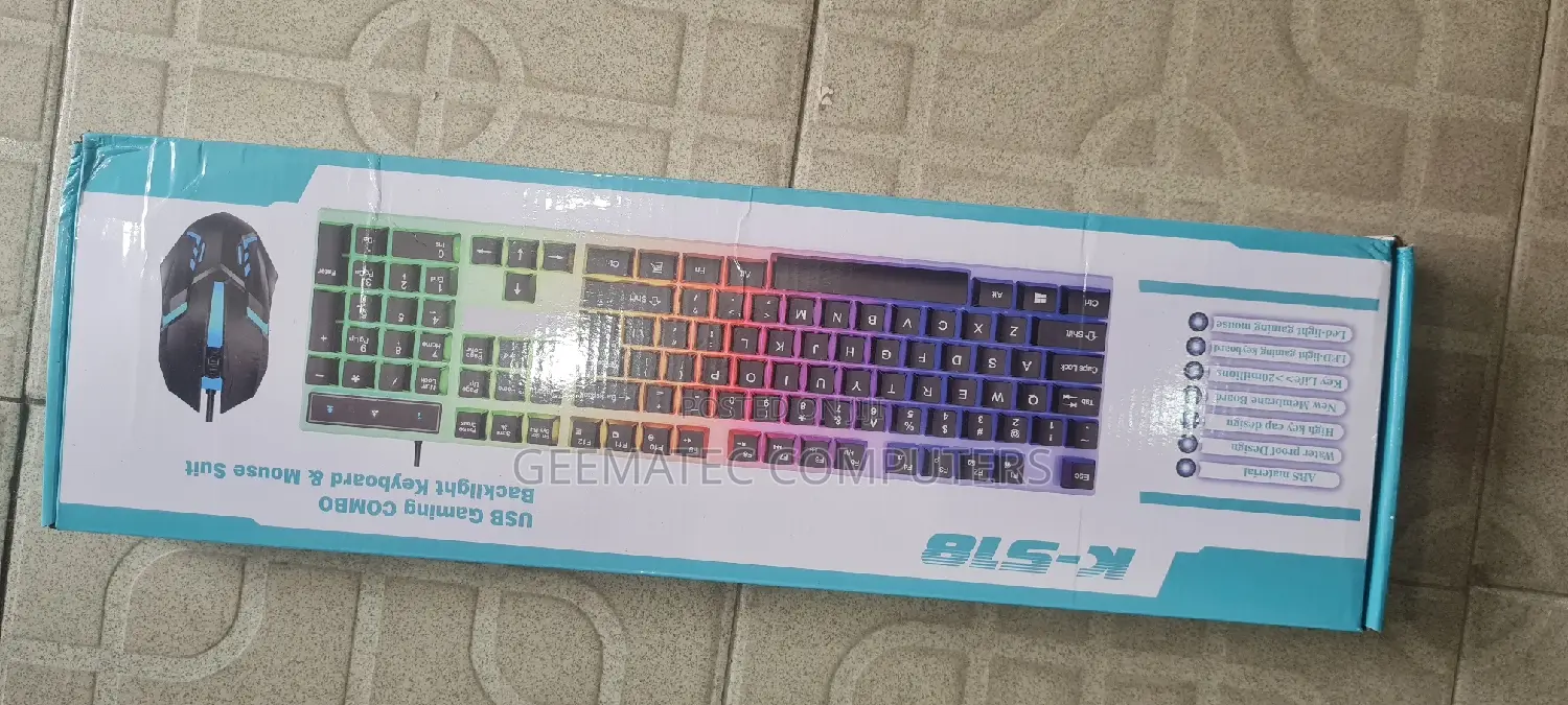 Usb Wired Gaming Comb Keyboard and Mouse